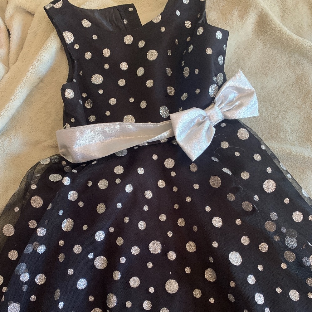 Girls Black and Silver dress